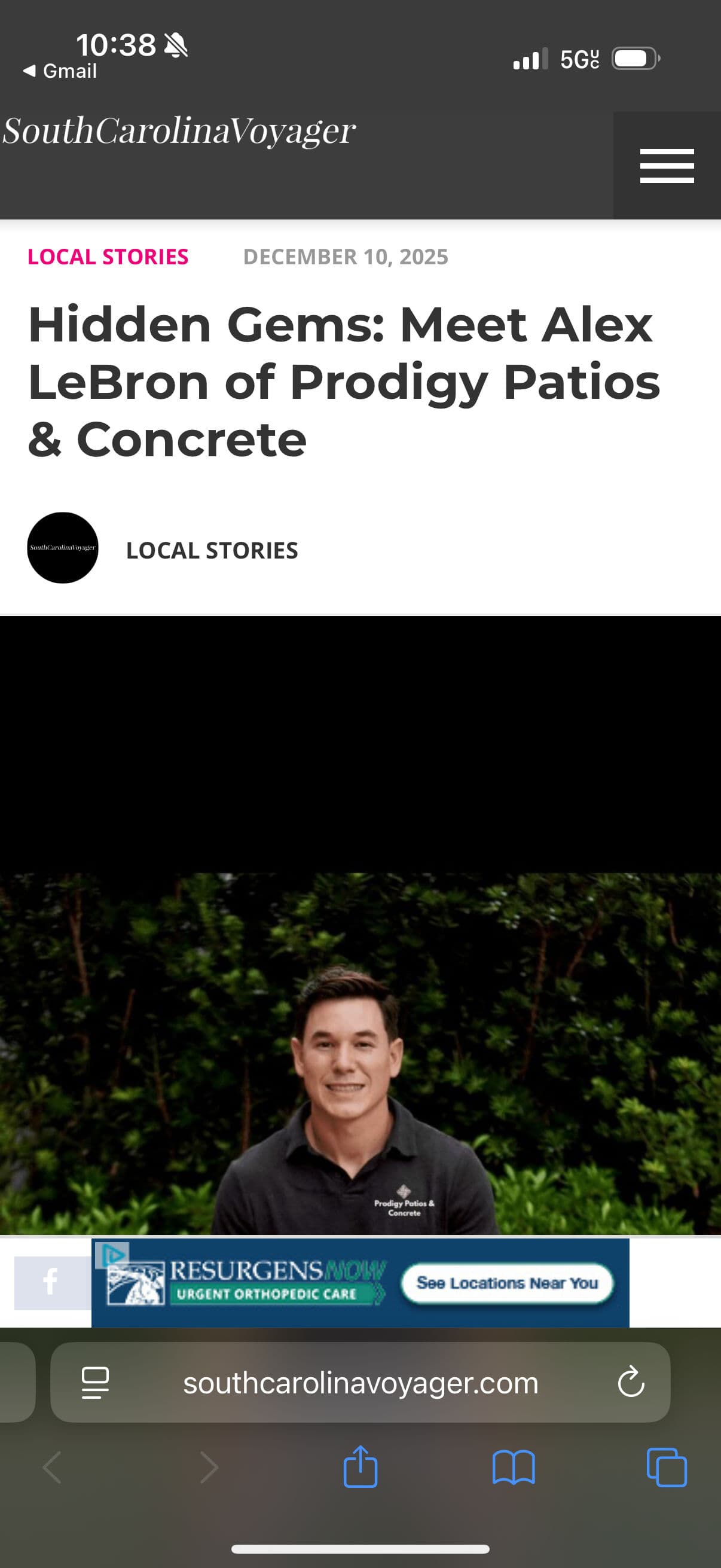 Celebrating Our Feature in South Carolina Voyager