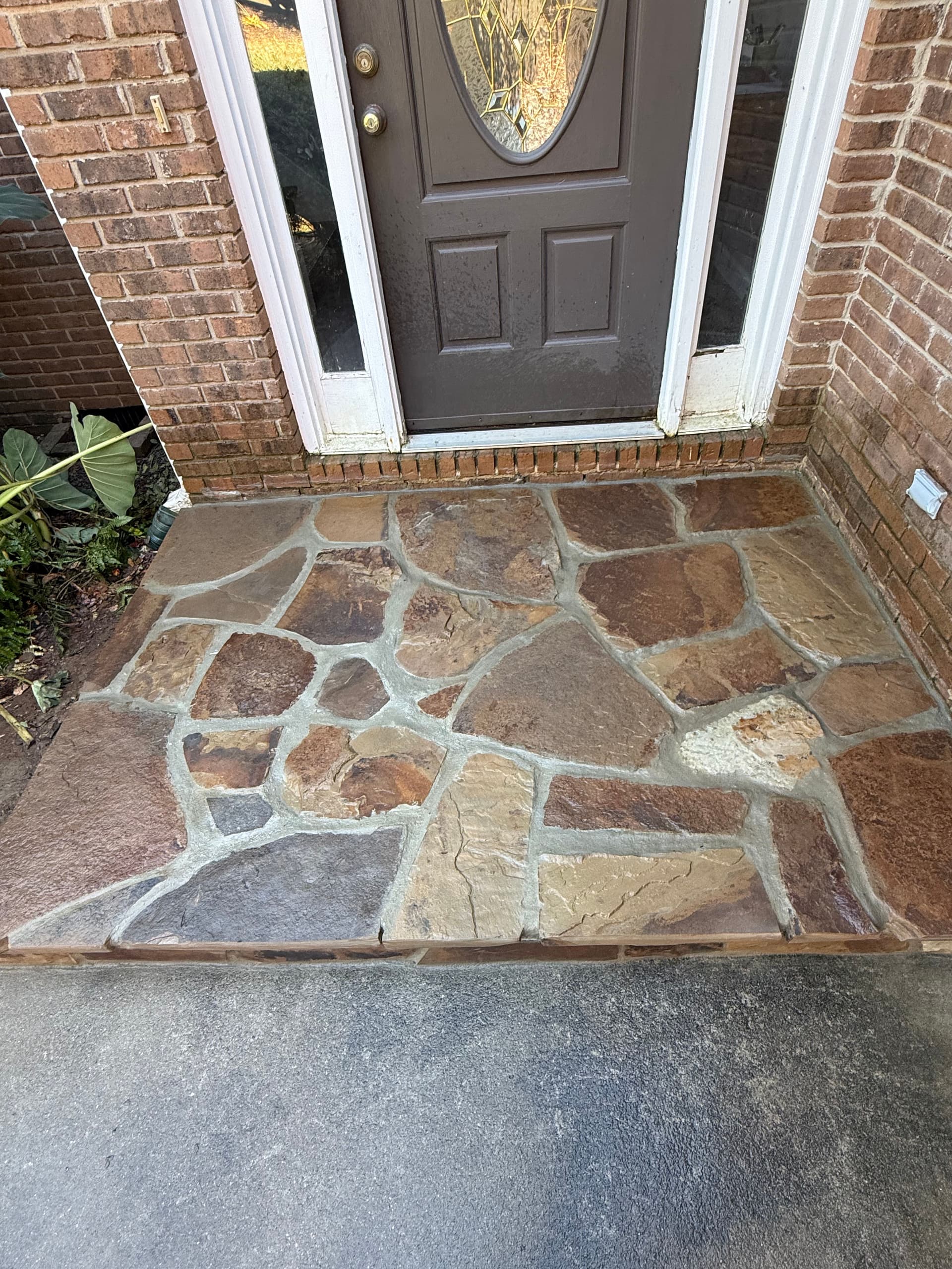 Flagstone Front Entrance in Greenville SC
