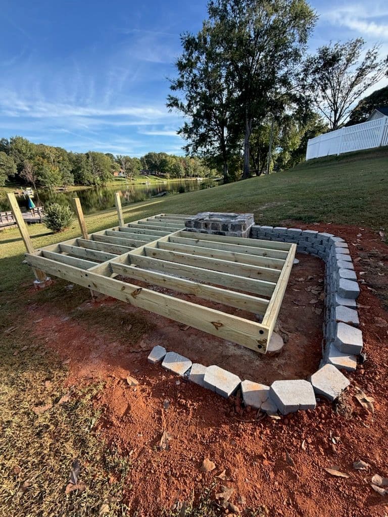Project Deck Frame and Retaining Wall Build image