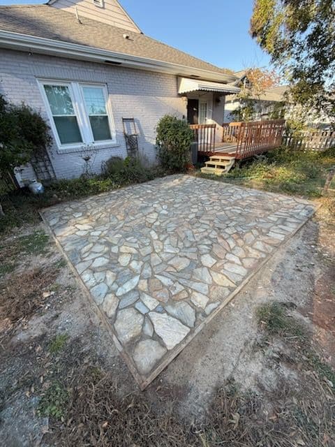 Revitalized Stone Patio in Spartanburg SC